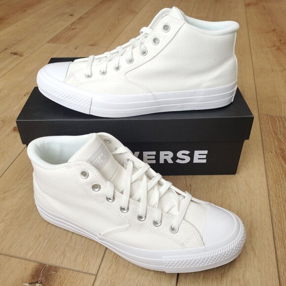 Converse CTAS Malden Street Vintage White Mens Mid Top Sneakers 11.5 Men NWB - Picture 2 of 11